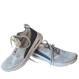 Nike Women's Air Max Thea Ultra Flyknit Grey Sneakers Size 6.5